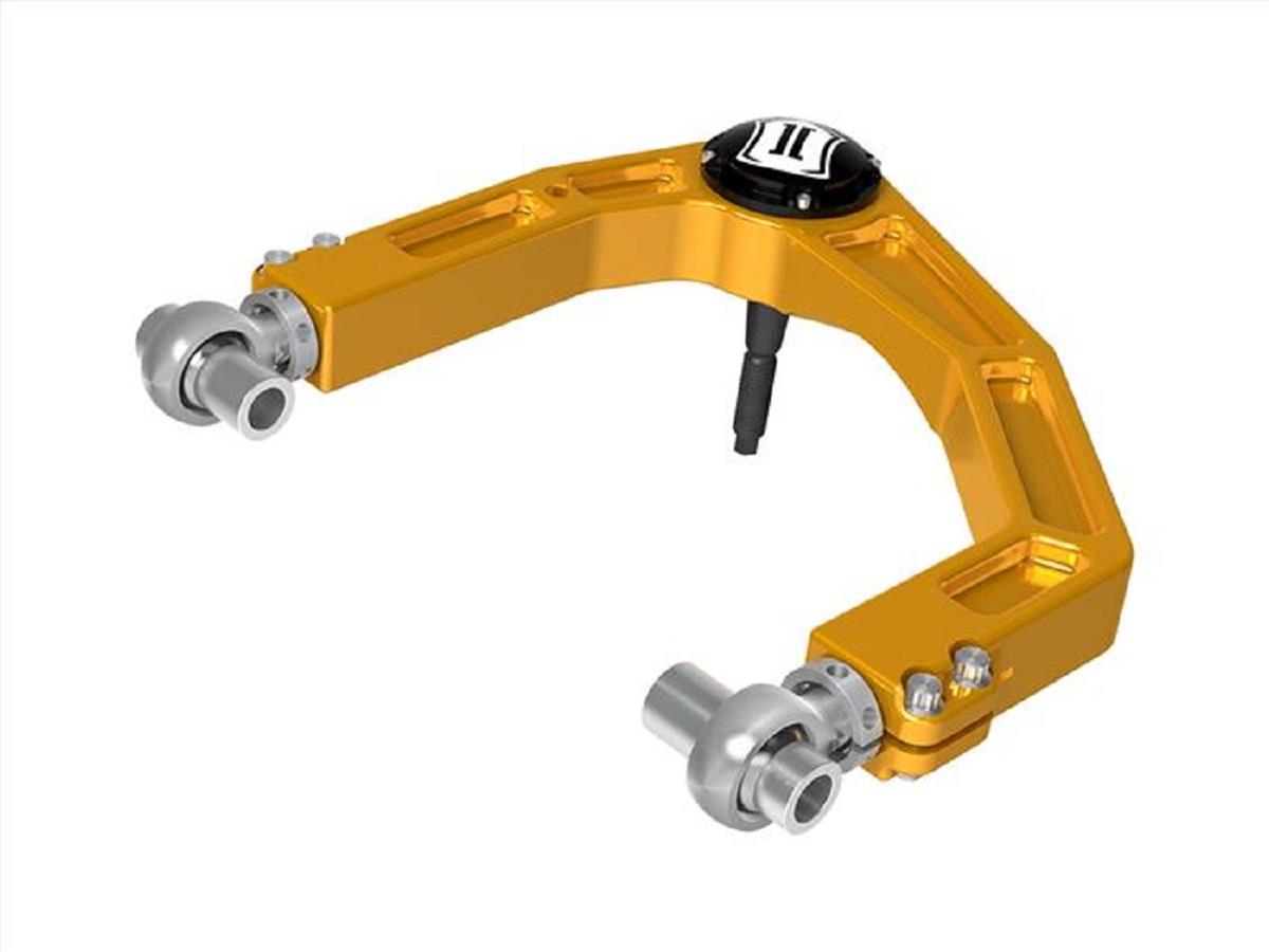 ICON 2024 Toyota Tacoma Billet Upper Control Arm w/ Delta Joint Pro - Gold Anodized thumbnail 2