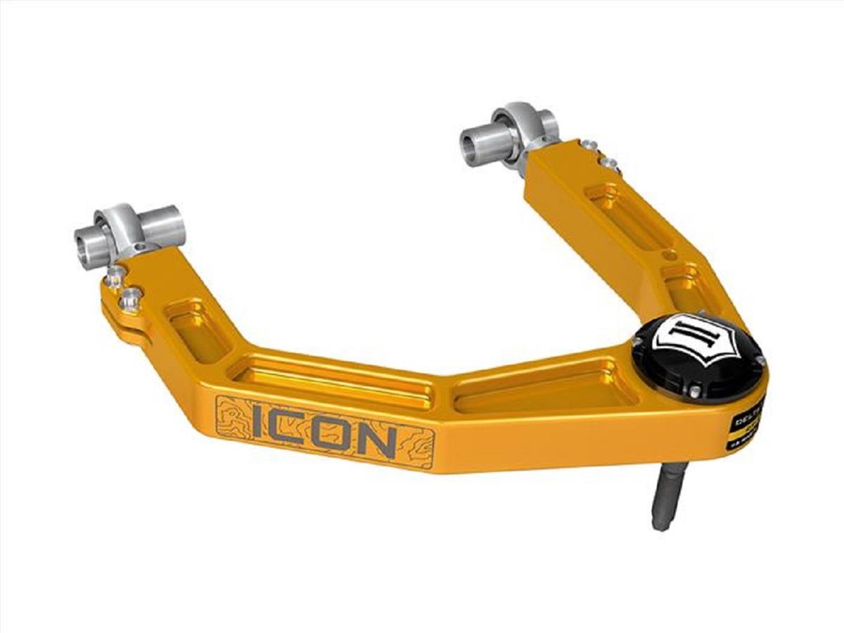 ICON 2024 Toyota Tacoma Billet Upper Control Arm w/ Delta Joint Pro - Gold Anodized thumbnail 3