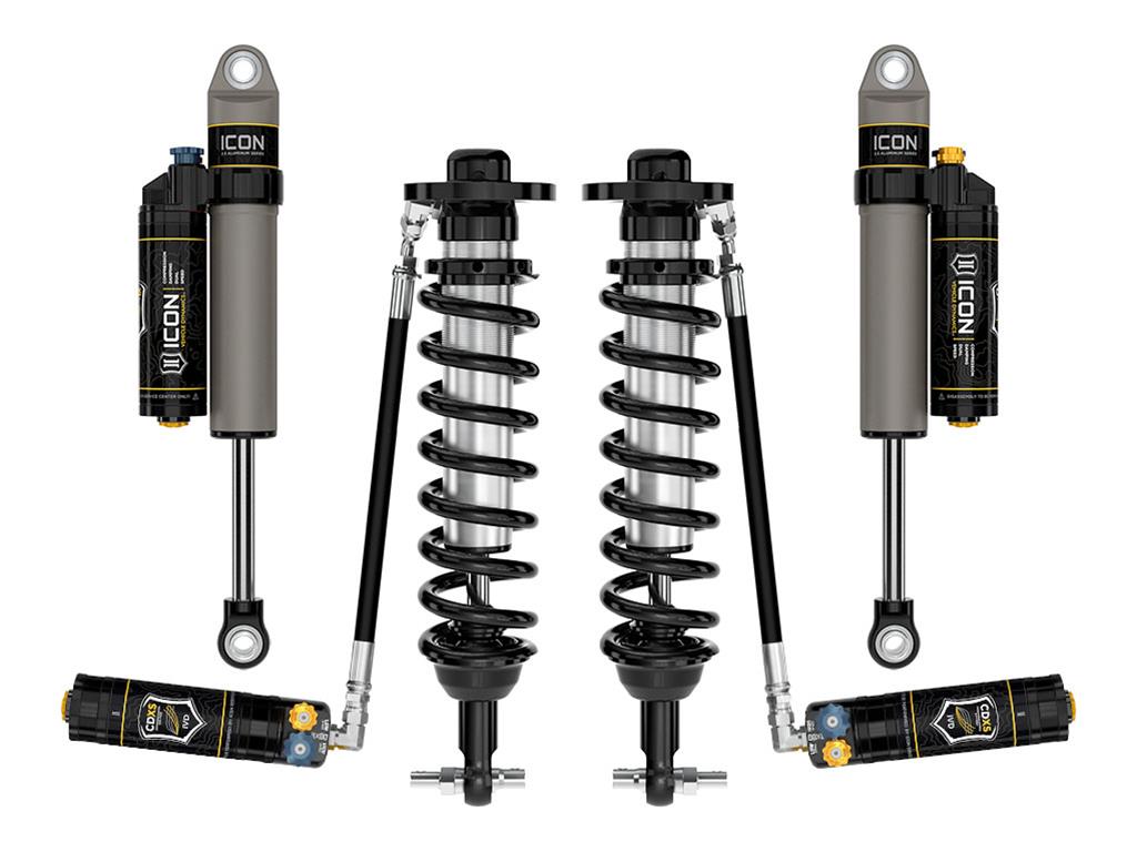 Icon 21-24 Ford F-150 4WD 2.5 Series Stage 4 CDXS Suspension System (1x ico91823X, 1x ico97720XP)