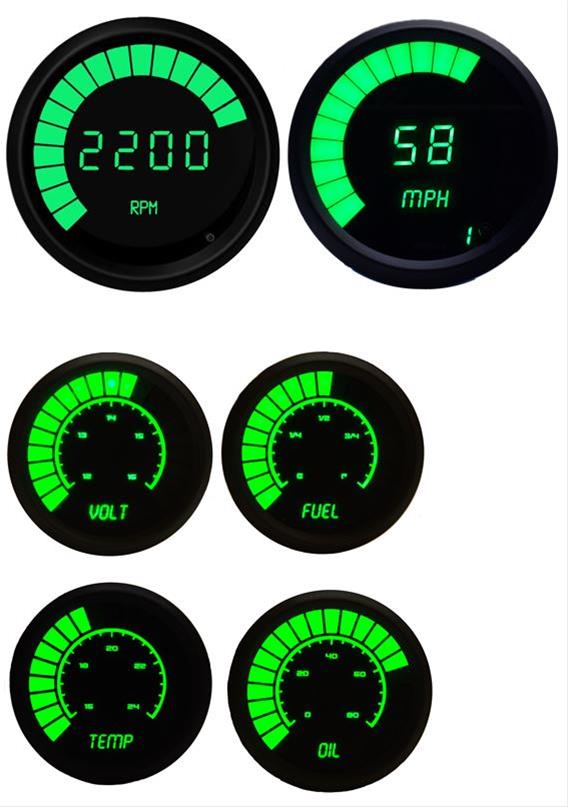 Intellitronix Corp B9999G Intellitronix LED Digital Gauge Kits Summit