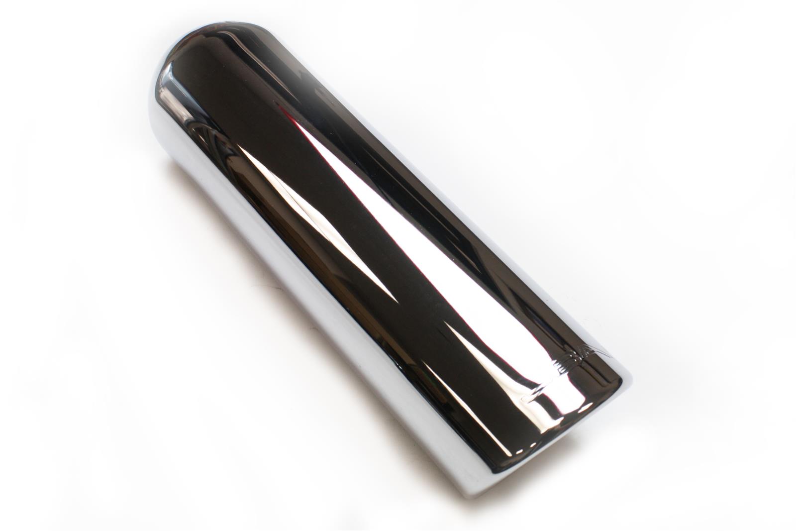 JBA 2.5in x 3.5in x 11in Rolled Stainless Steel Chrome Plated Exhaust Tip thumbnail 2