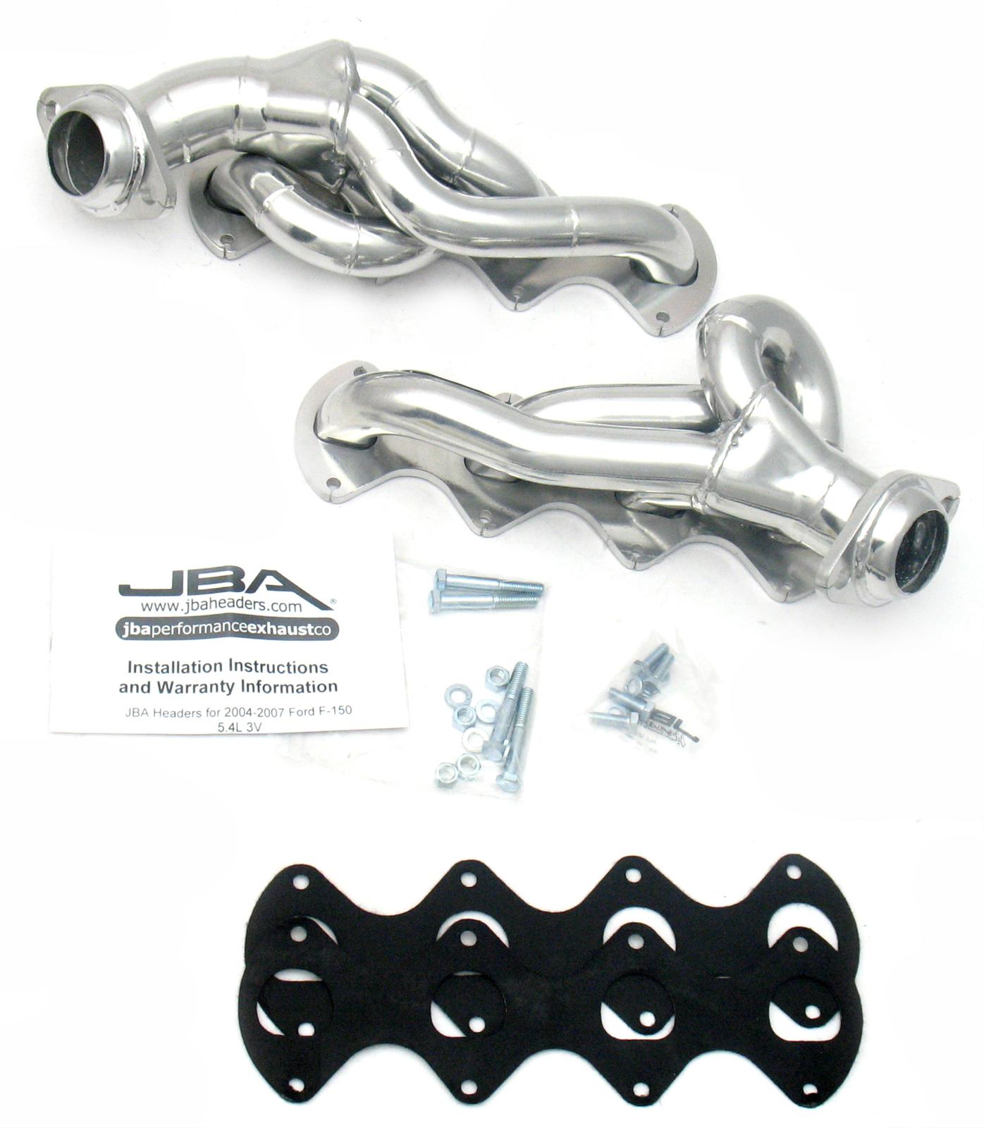 JBA 05-10 Ford F-Series 5.4L 3V 1-5/8in Primary Silver Ctd Cat4Ward Header thumbnail 2