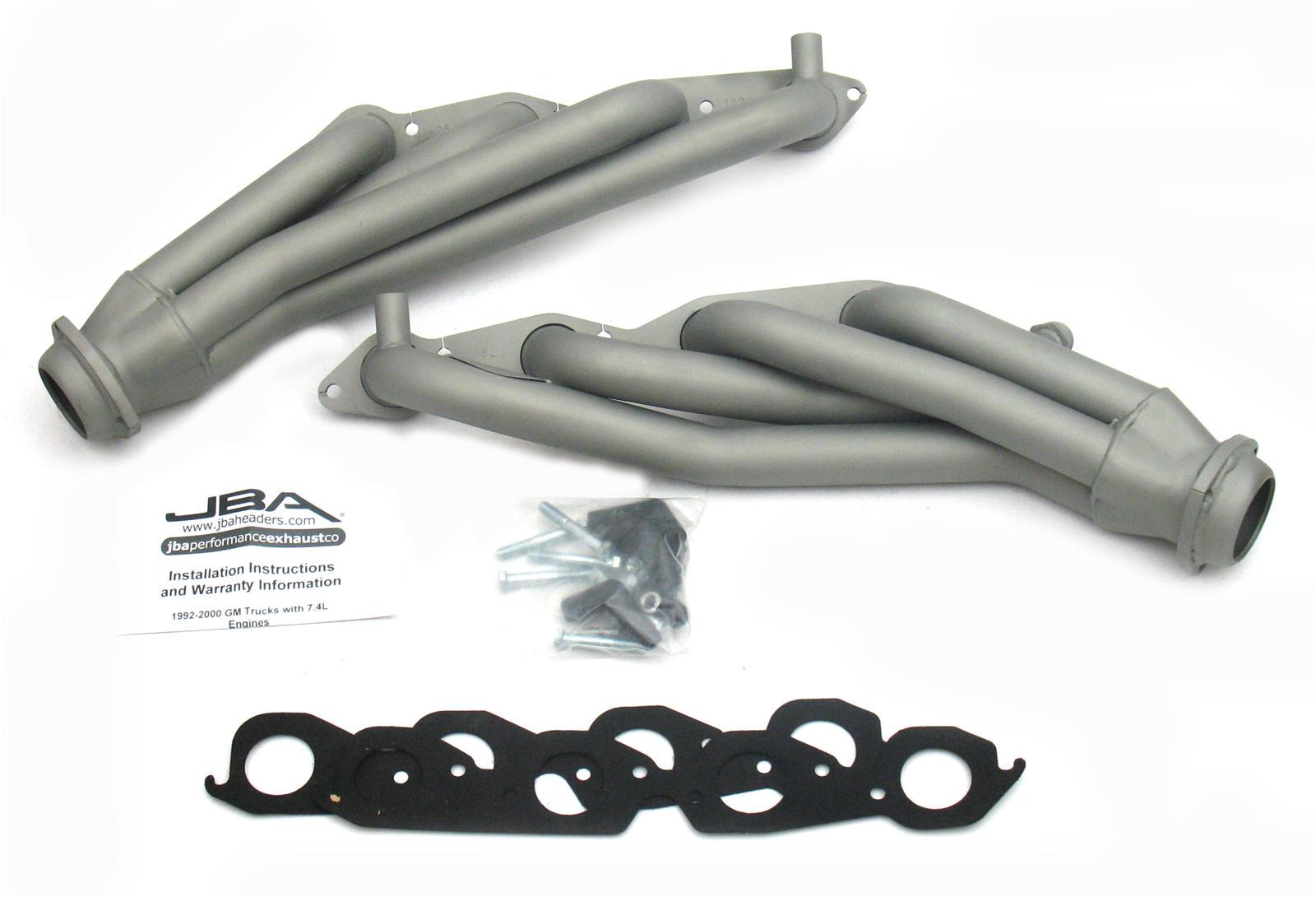 JBA 96-00 GM Truck 7.4L Vortec w/EGR & A.I.R. 1-3/4in Primary Ti Ctd Cat4Ward Header thumbnail 2
