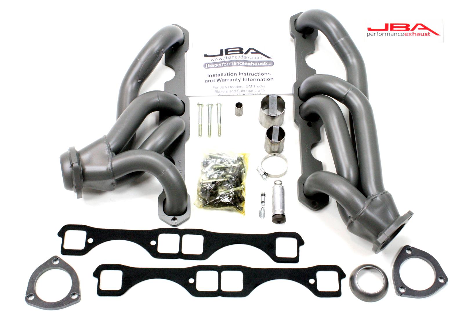 JBA 65-86 GM Truck 265-400 Carbureted w/A.I.R. 1-5/8in Primary Ti Ctd Cat4Ward Header