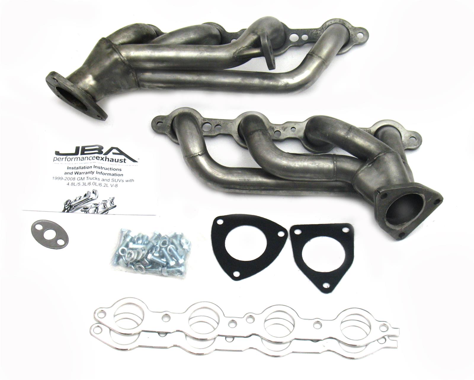 JBA 99-01 GM Truck 4.8L/5.3L LS w/o A.I.R. w/EGR 1-5/8in Primary Raw 409SS Cat4Ward Header