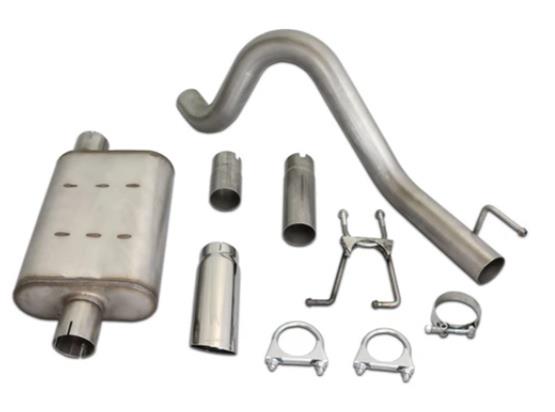 JBA 87-96 Jeep Wrangler YJ 2.5L/4.0L/4.2L 304SS Single Rear Exit Cat-Back Exhaust