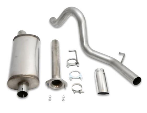 JBA 04-06 Jeep Wrangler LJ 2.4L/4.0L 304SS Single Rear Exit Cat-Back Exhaust