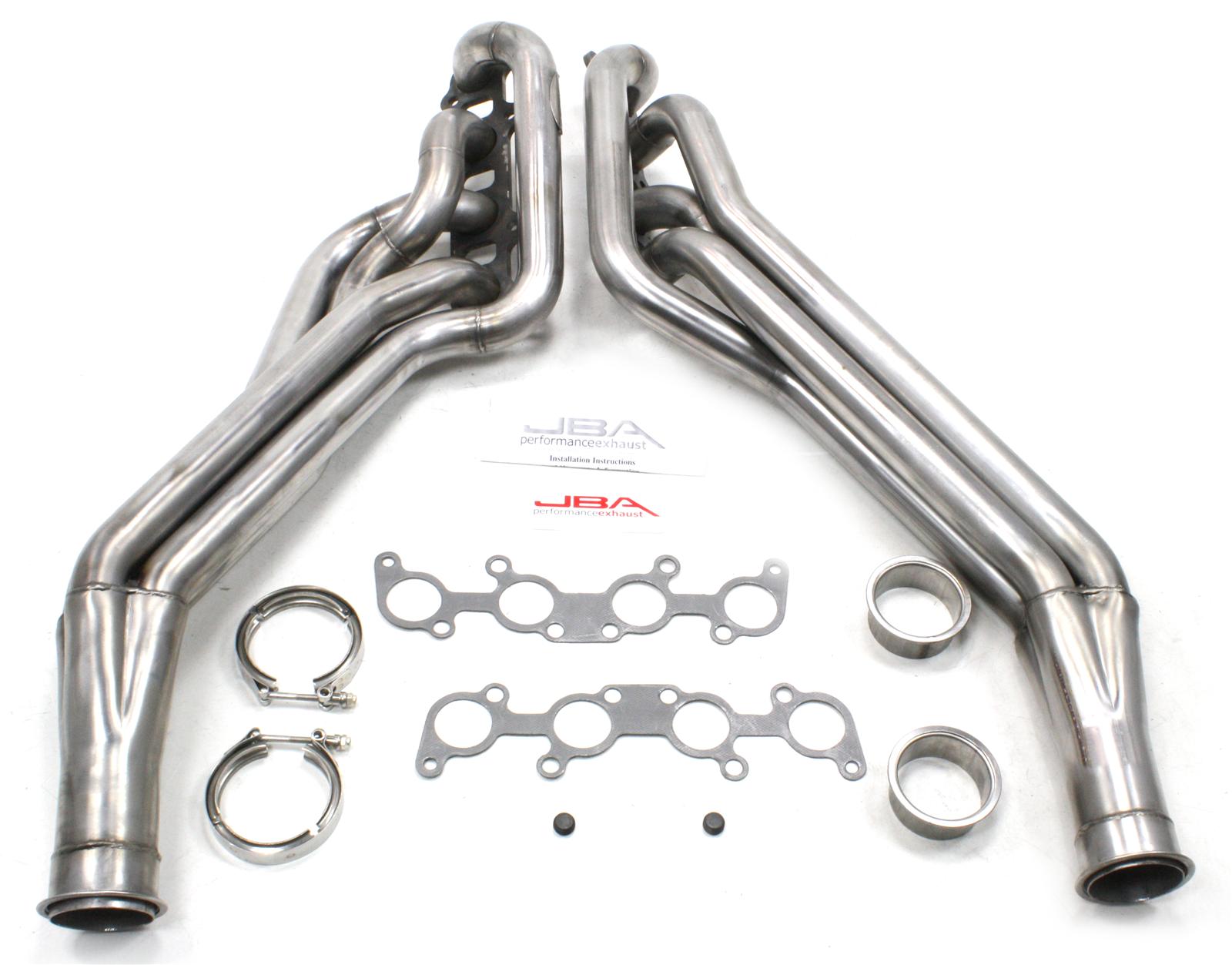 JBA Performance Exhaust Competition-Ready Headers 6685S Headers, Long Tube, Stainless Steel, Ford, 5.0L, Pair thumbnail 2