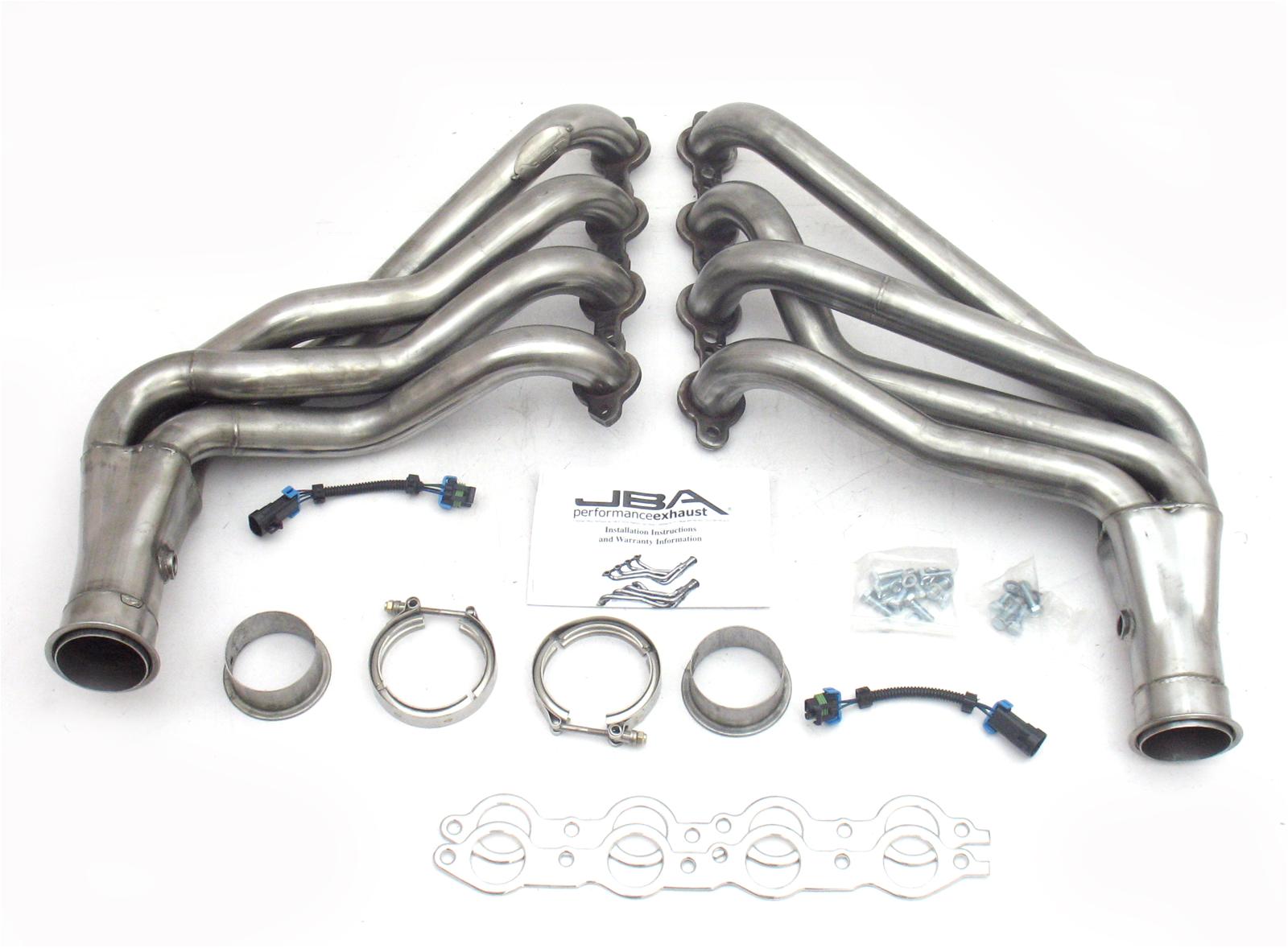 JBA Performance Exhaust Competition-Ready Headers 6813S Headers, Competition Ready, Stainless Steel, Natural, Chevy, 6.2L, Pair thumbnail 2