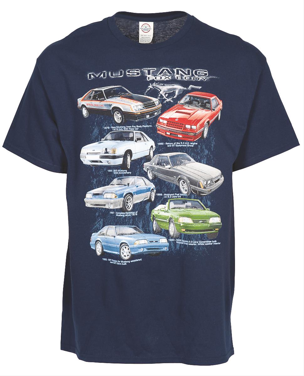 Kent oluk yorumlayıcı  Summit Gifts FMFBHUADLXL Ford Mustang Fox Body Evolution T-Shirt | Summit  Racing