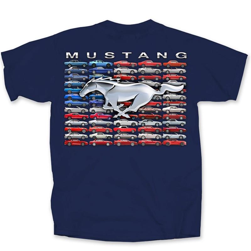 Summit Gifts FMMFAUADLLG Mustang Flag T-Shirts | Summit Racing