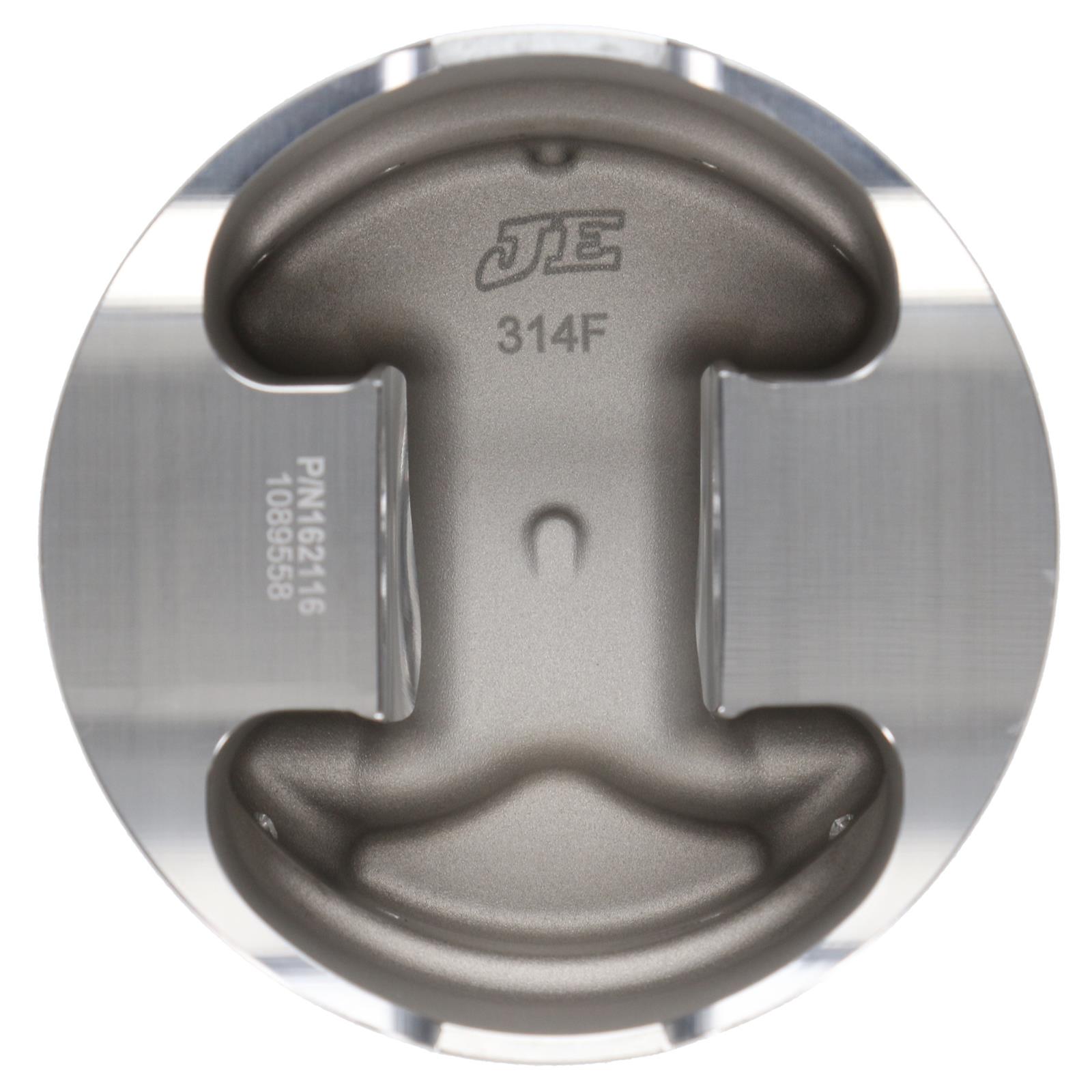 JE Pistons 427/428 FE Inverted Dome Top 162116L Piston, Bore 4.250 in., Bore 107.950mm, Stock, Dish, Forged Aluminum, Left Exhaust Valve Orientation, Ford, Each thumbnail 3