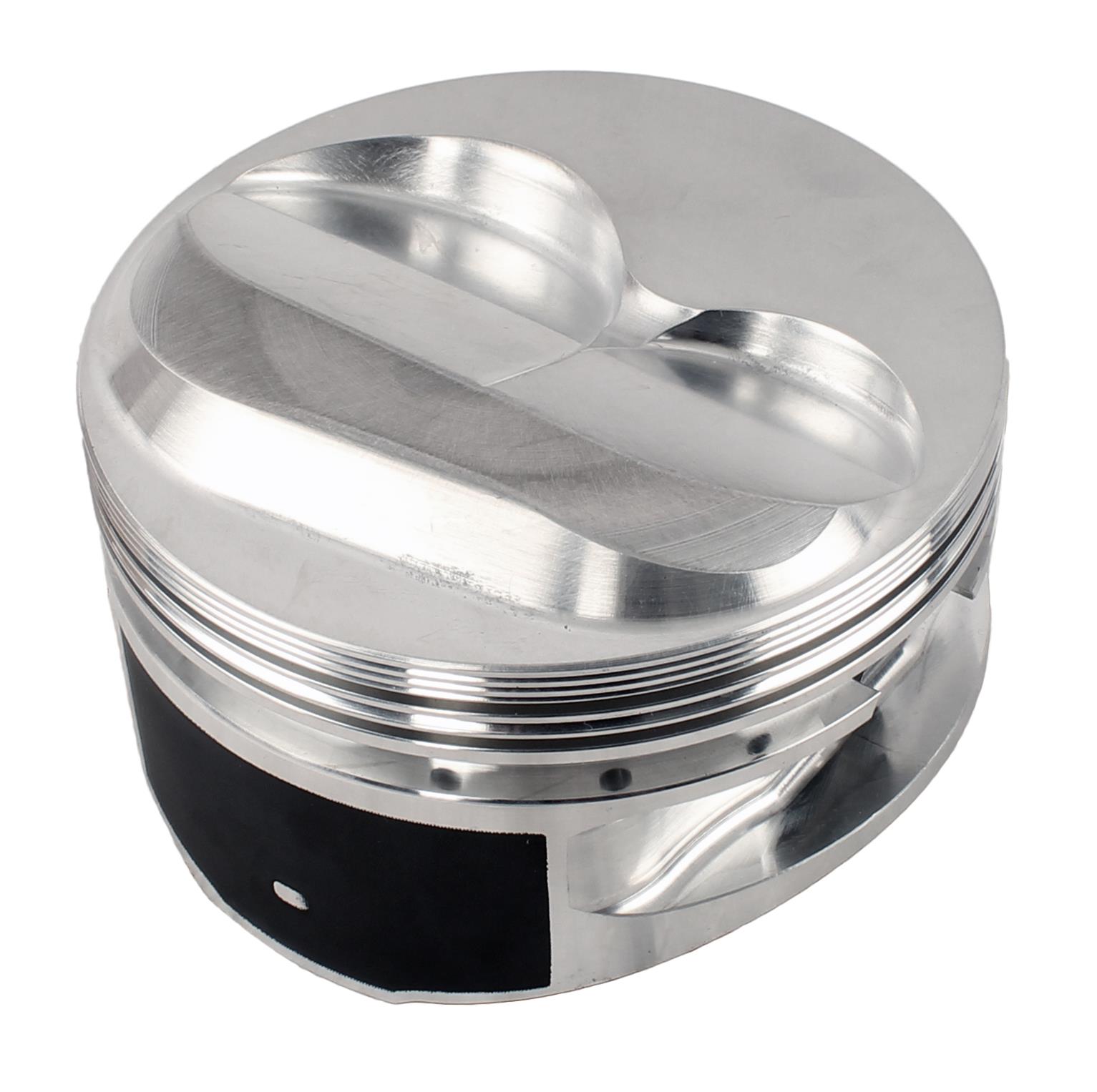 JE Pistons 350/400 Small Block Dome Top 182042L Piston, 23 Degree, Forged, Dome, 2-Valve Reliefs, 4.165 in. Bore, 3.875 in. Stroke, 6.000 in. Rod, 1.062 in. Compression, Chevy, Left, Each