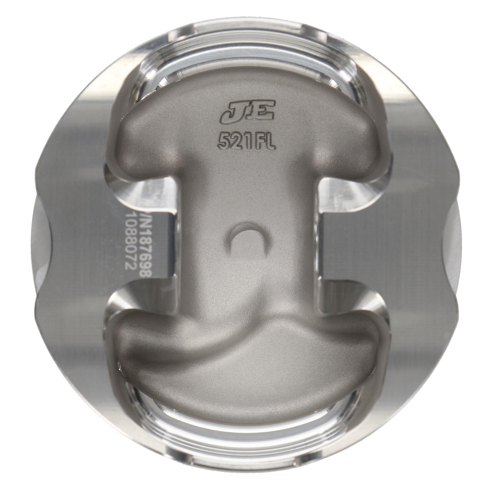 JE Pistons 350 Small Block 23 Degree Flat Top 187698L Pistons, Single - SBC STD FLAT TOP