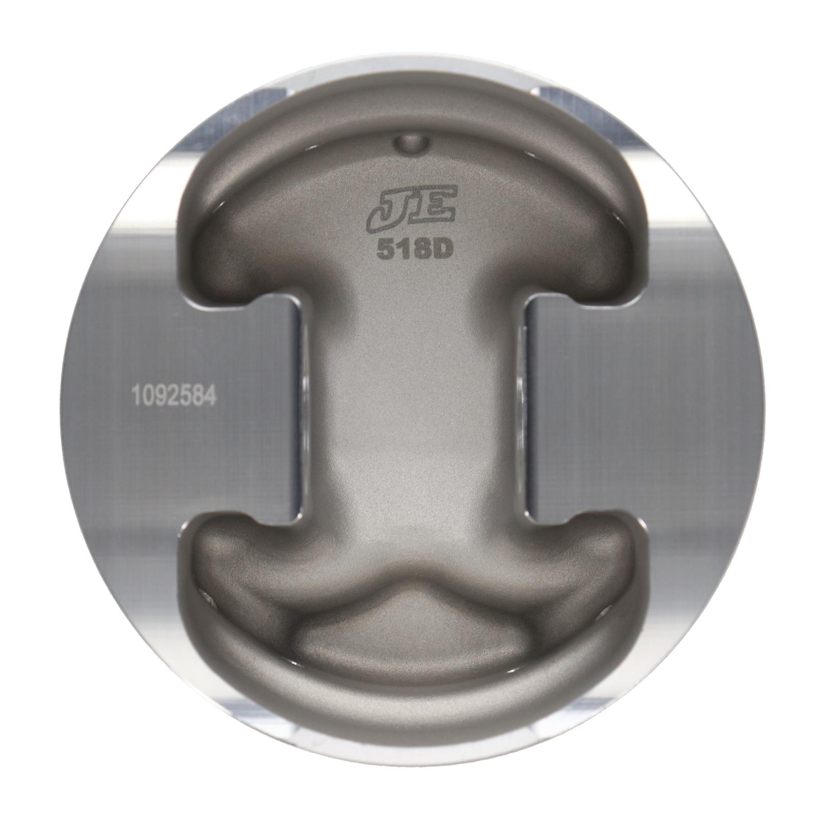 JE Pistons Small Block Chrysler Inverted Dome Top 207420R Pistons, Single - SB CHRY INV DOME thumbnail 4