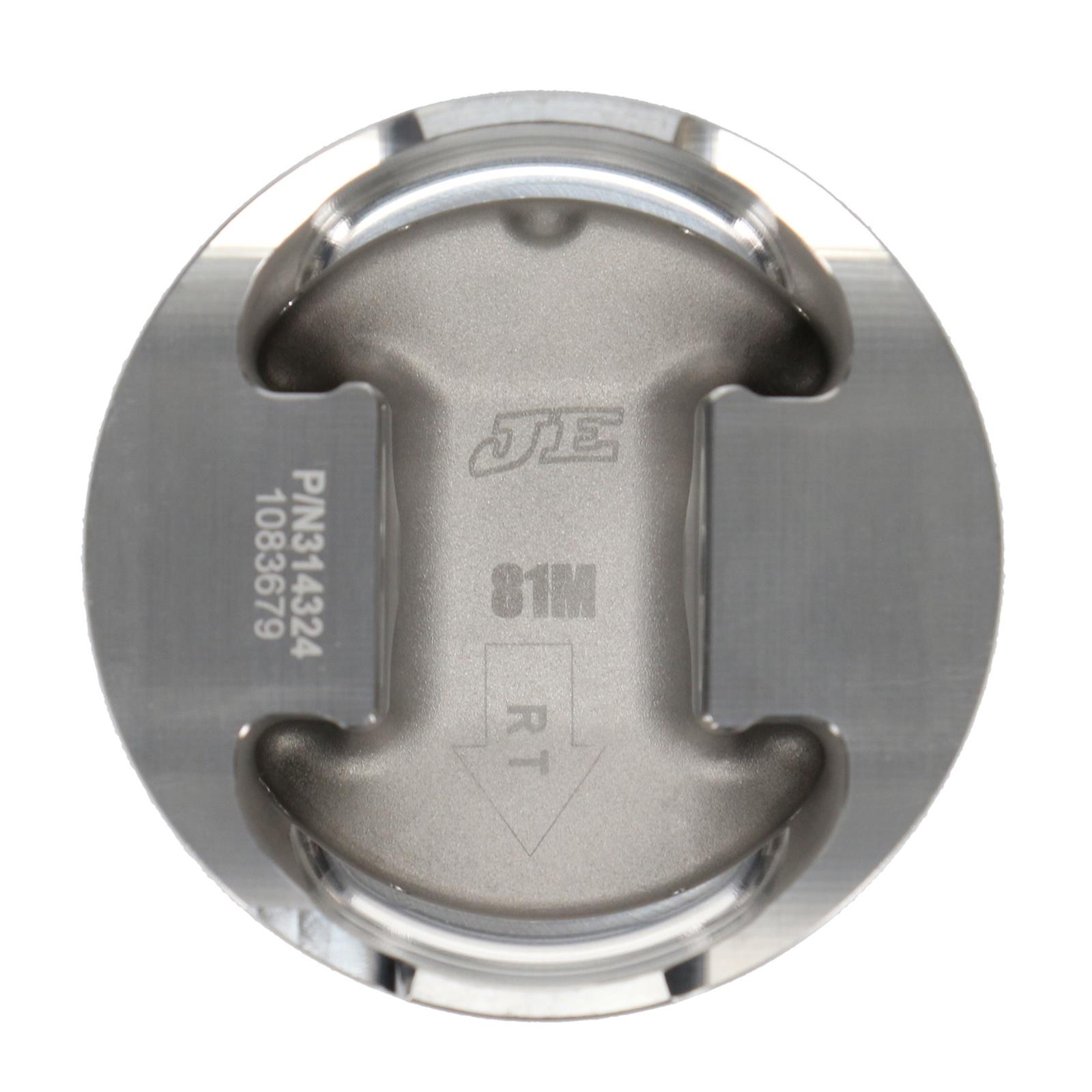 JE Pistons Audi 2.7L S4 TT 314326R Pistons, Single - AUDI 2.7LTT KIT thumbnail 3