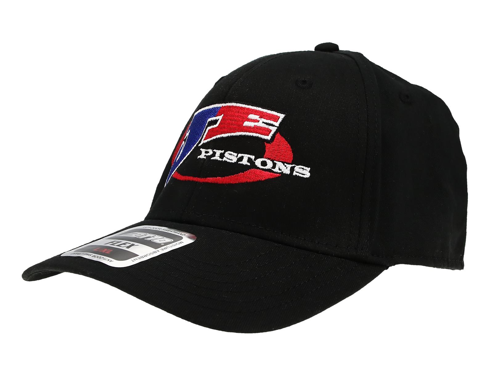 JE Pistons Hats J328X Hat, Ball Cap, Curved Bill, Material, Logo, Black, Fitted, Large/X-Large, Each thumbnail 3