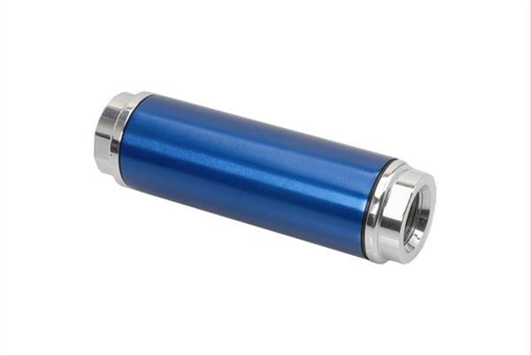 JET Powr-Flo Inline 10 Microns Fuel Filter with -10 AN O-ring Inlet Size 34180BL Filter, Inline, O-Ring Inlet/Outlet, Micron, 175 GPH, Cellulose, Aluminum, Blue, Each thumbnail 2
