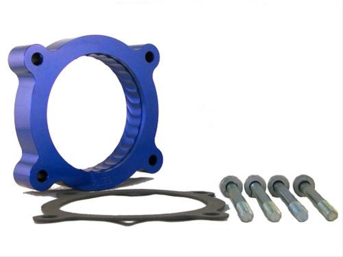JET Powr-Flo Throttle Body Spacers for 2011-2016 F-150, 2011-2014 MUSTANG - 62174 Spacer, Powr-Flo, Aluminum, Blue Anodized, Ford, 3.5L, Each