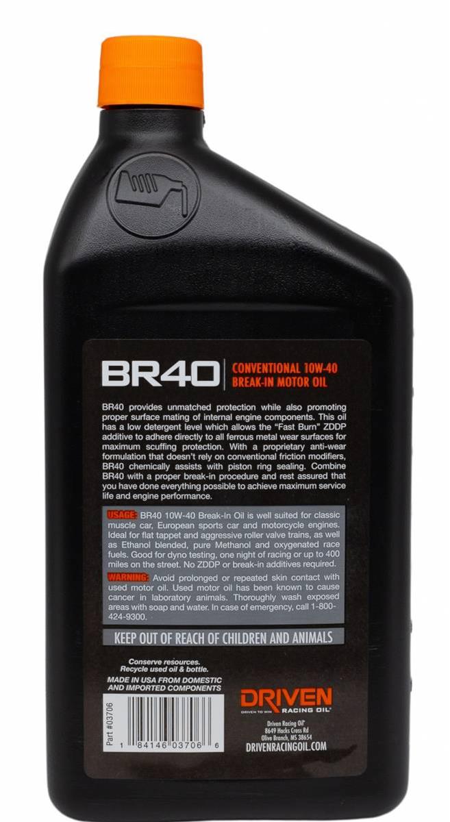Driven Racing Oil 03706 Driven Racing Oil BR40 Conventional Break