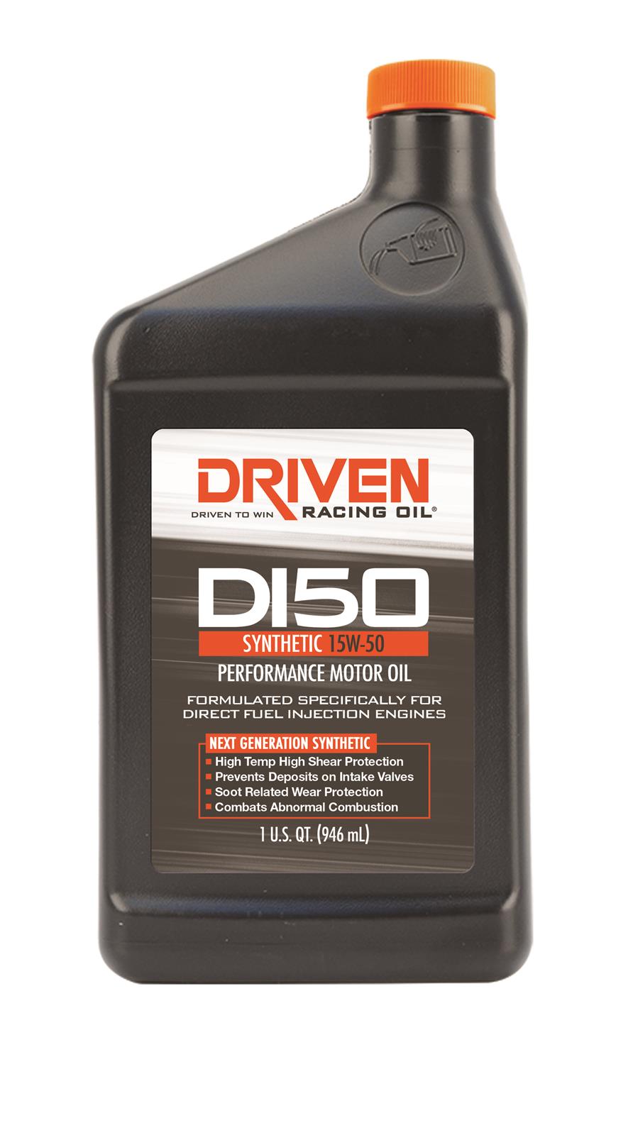 15w50 Driven Racing Oil DI Synthetic Motor 18506 Engine Oil, Synthetic, DI50 Direct Injection, 15W50, 1 Quart, Each