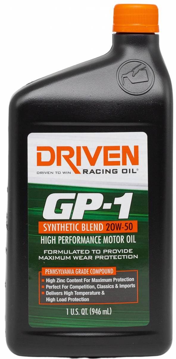 Driven Racing Oil 19506 Driven Racing Oil GP-1 Synthetic Blend High  Performance Motor Oil | Summit Racing