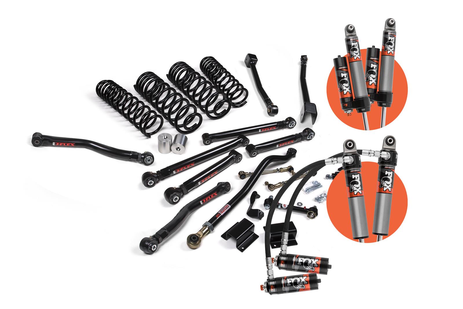 J Spec Racing JKS Manufacturing JSPEC171PES JKS J-Krawl Suspension Systems with Fox 2 ...
