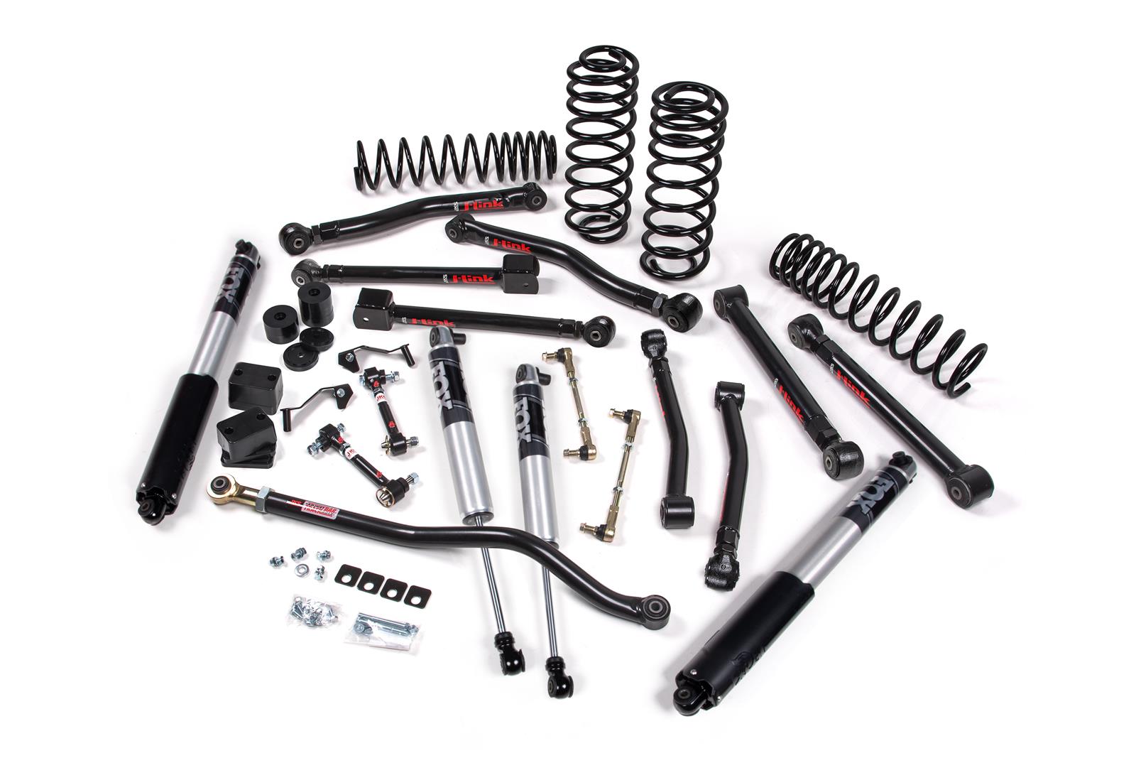 J Spec Racing JKS Manufacturing JSPEC189PS JKS J-Krawl Suspension Systems with Fox 2. ...