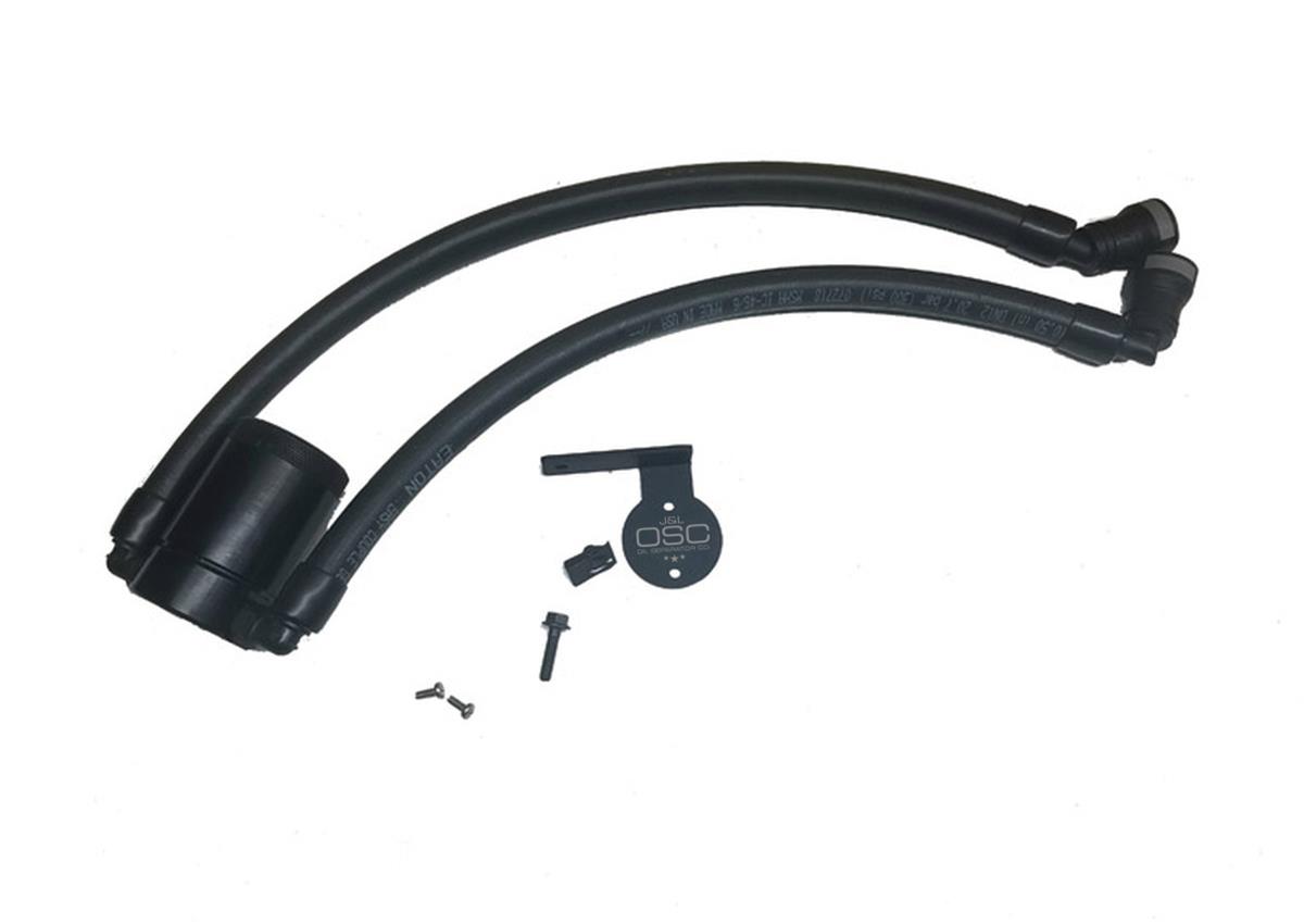 Get J&L 17-22 Ford F-250 6.2L/7.3L Passenger Side Oil Separator 3 0 Clear Anodized 3042p C