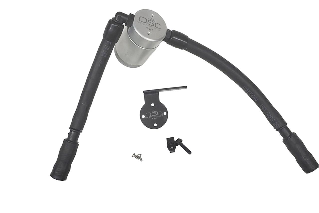 J&L 16-19 Ford Escape 1.5L EcoBoost Passenger Side Oil Separator 3.0 - Clear Anodized thumbnail 2