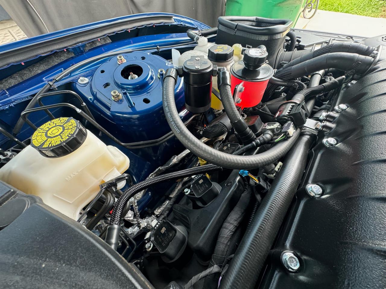 J&L 24+ Ford Mustang 5.0L (w/ Whipple Supercharger) Oil Separator - 3.0 CCV Side Black Anodized thumbnail 2