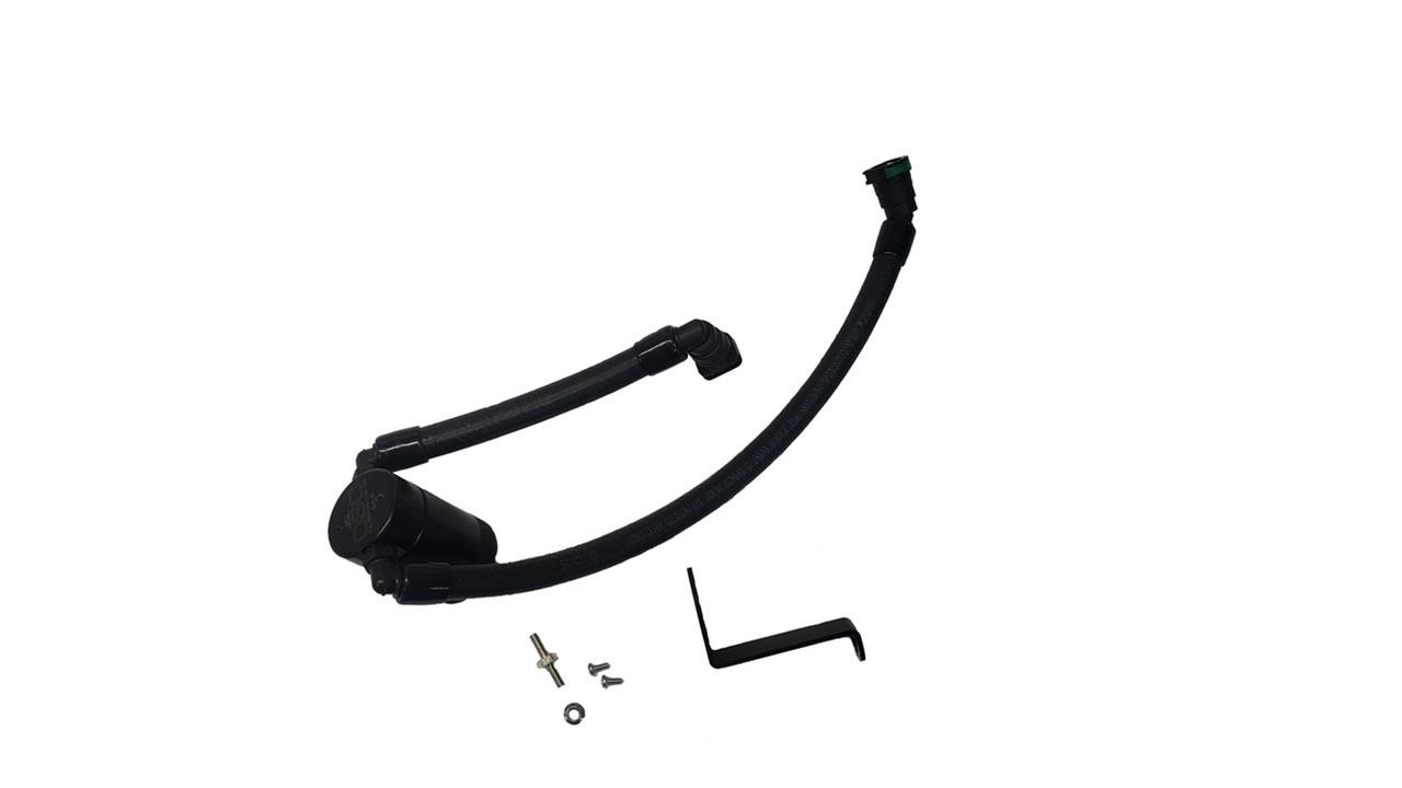 J&L 24-25 Ford Mustang GT w/ Whipple Supercharger Oil Separator 3.0 PCV Side - Black Anodized thumbnail 3
