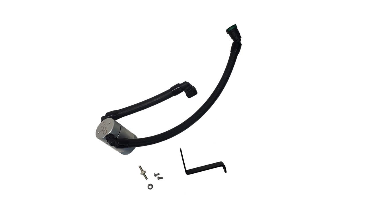 J&L 2024-2025 Ford Mustang GT w/ Whipple Supercharger Oil Separator 3.0 PCV Side - Clear Anodize thumbnail 3