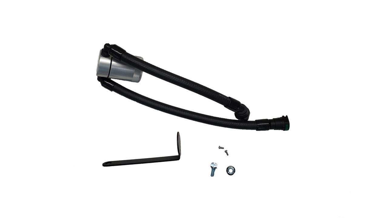 J&L 23-25 Ford F-150 Raptor R Oil Separator 3.0 Passenger Side - Clear Anodized thumbnail 3
