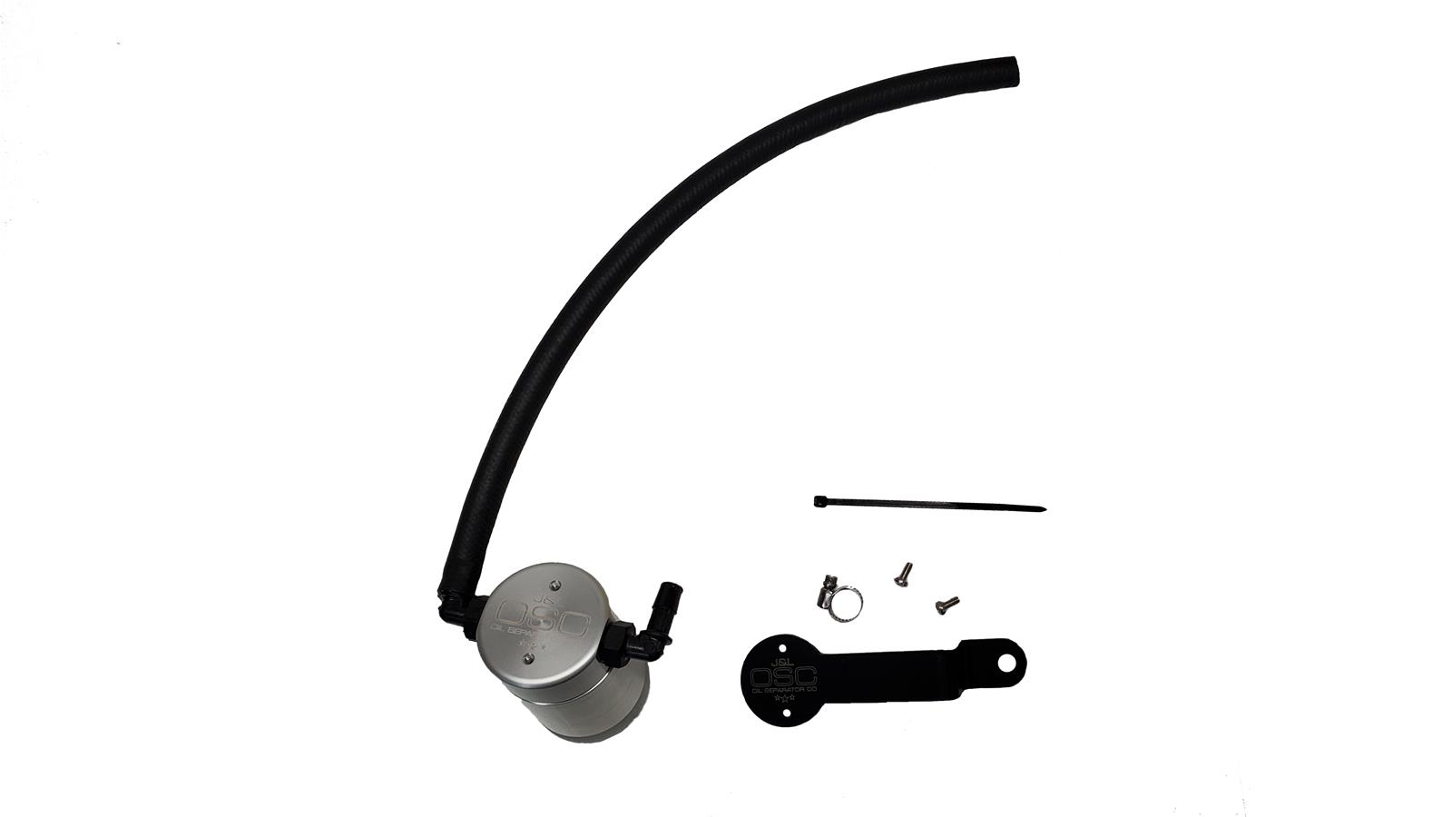 J&L 17-24 Honda CRV 1.5L Turbo Passenger Side Oil Separator 3.0 - Clear Anodized thumbnail 2