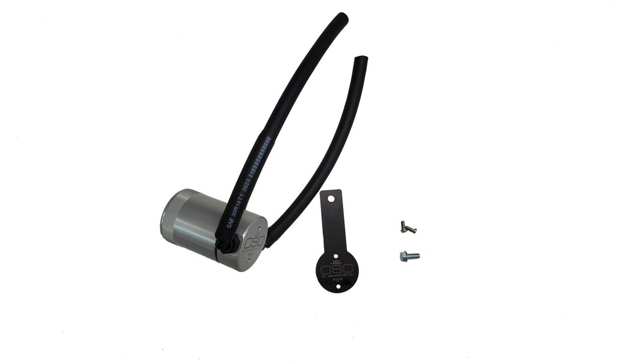 J&L 19-25 Nissan Altima 2.5L Oil Separator 3.0 Passenger Side - Clear Anodized thumbnail 3
