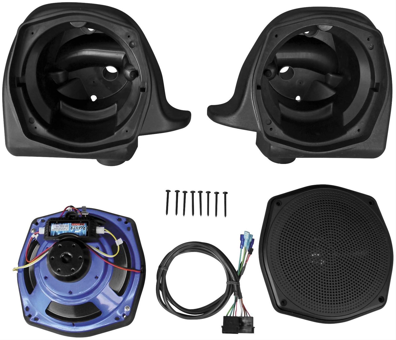 J&M Audio HLPS7252 J&M Performance Series Lower Fairing Speaker Kits Summit Racing