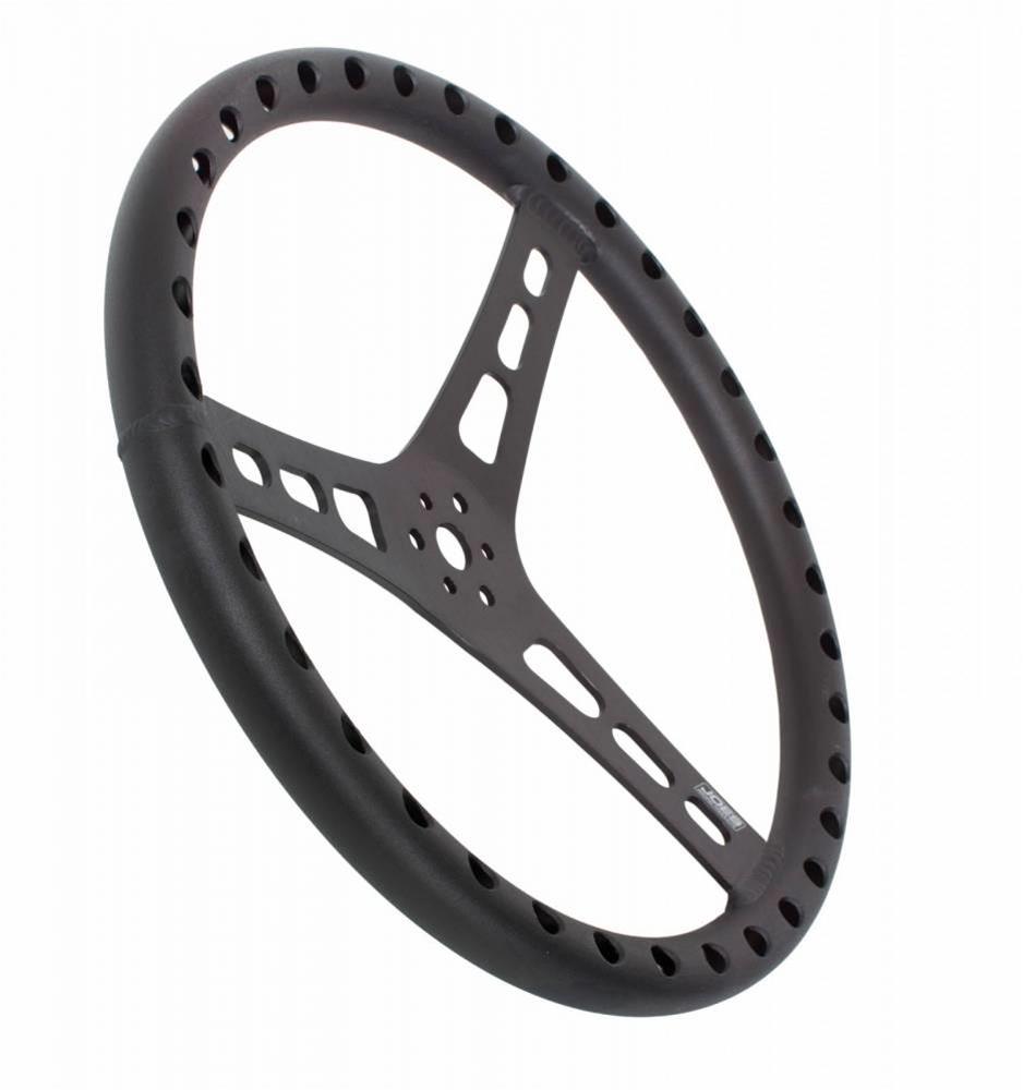 JOES Racing Products Aluminum Steering Wheels 13514-B Wheel, Aluminum, Black Anodized, 3-Spoke, 2.5 in. Dish, 14 in. Diameter, 3-Bolt Mount, Each