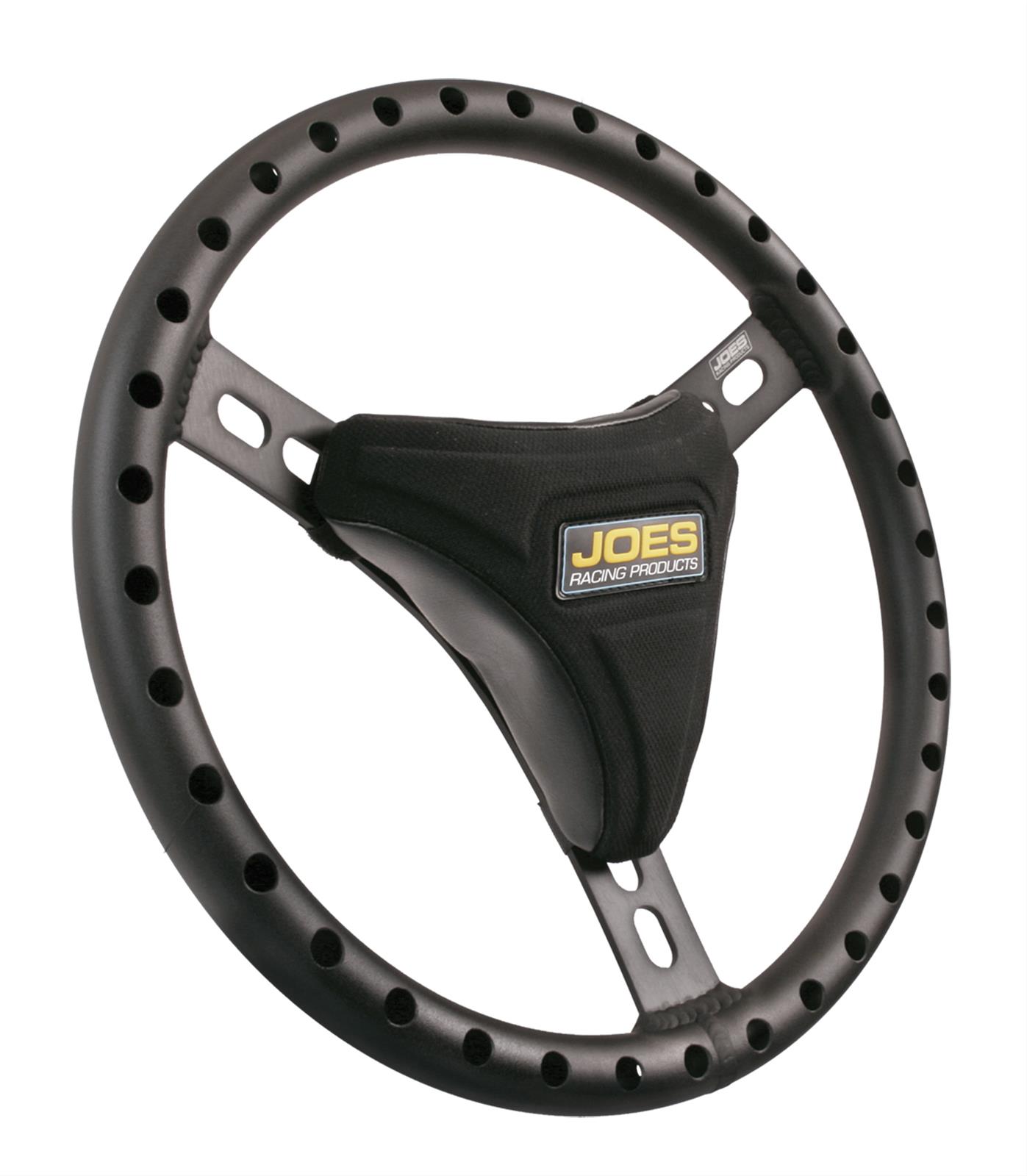 JOES Racing Products Steering Wheel Pads 13650 Pad, 3-spoke, Vinyl, Black, Each thumbnail 2