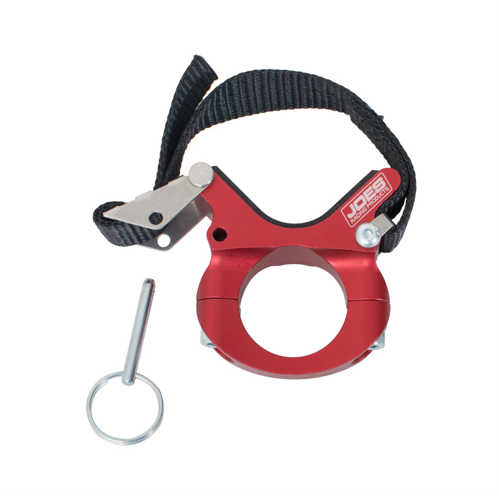 JOES Racing Products Shock Reservoir Mounting Kits 19412 Bracket, Aluminum, Red Anodized, Each