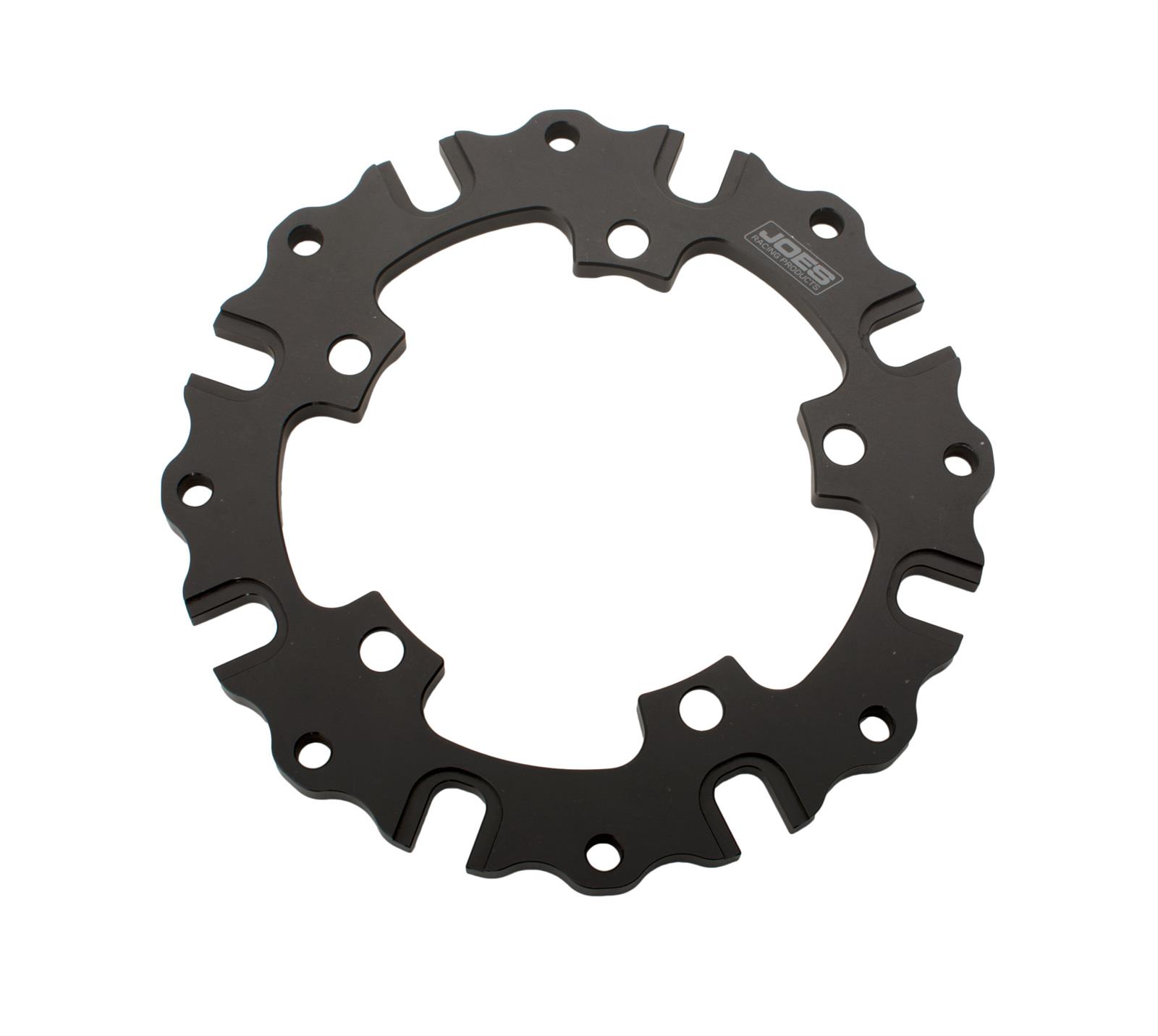 JOES Racing Products Hub Rotor Flanges 25361 Brake Flange, Billet Aluminum, Black, 5 x 5.00 in., Each