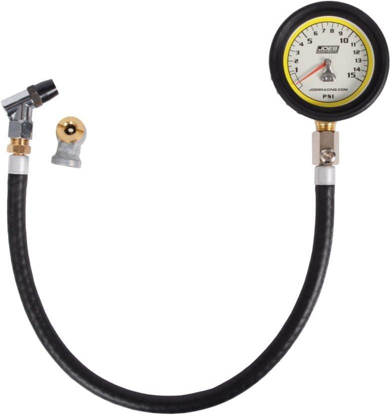 JOES Racing Products Pro Tire Gauges 32315 Pressure Gauge, Series, Glow-In-The-Dark, Analog, 0 - 15 psi, 2.50 in. Diameter, Each thumbnail 2