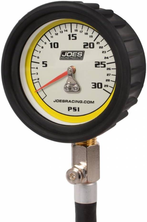 JOES Racing Products Pro Tire Gauges 32316 Pressure Gauge, Series, Glow-In-The-Dark, Analog, 0 - 30 psi, 2.50 in. Diameter, Each thumbnail 3