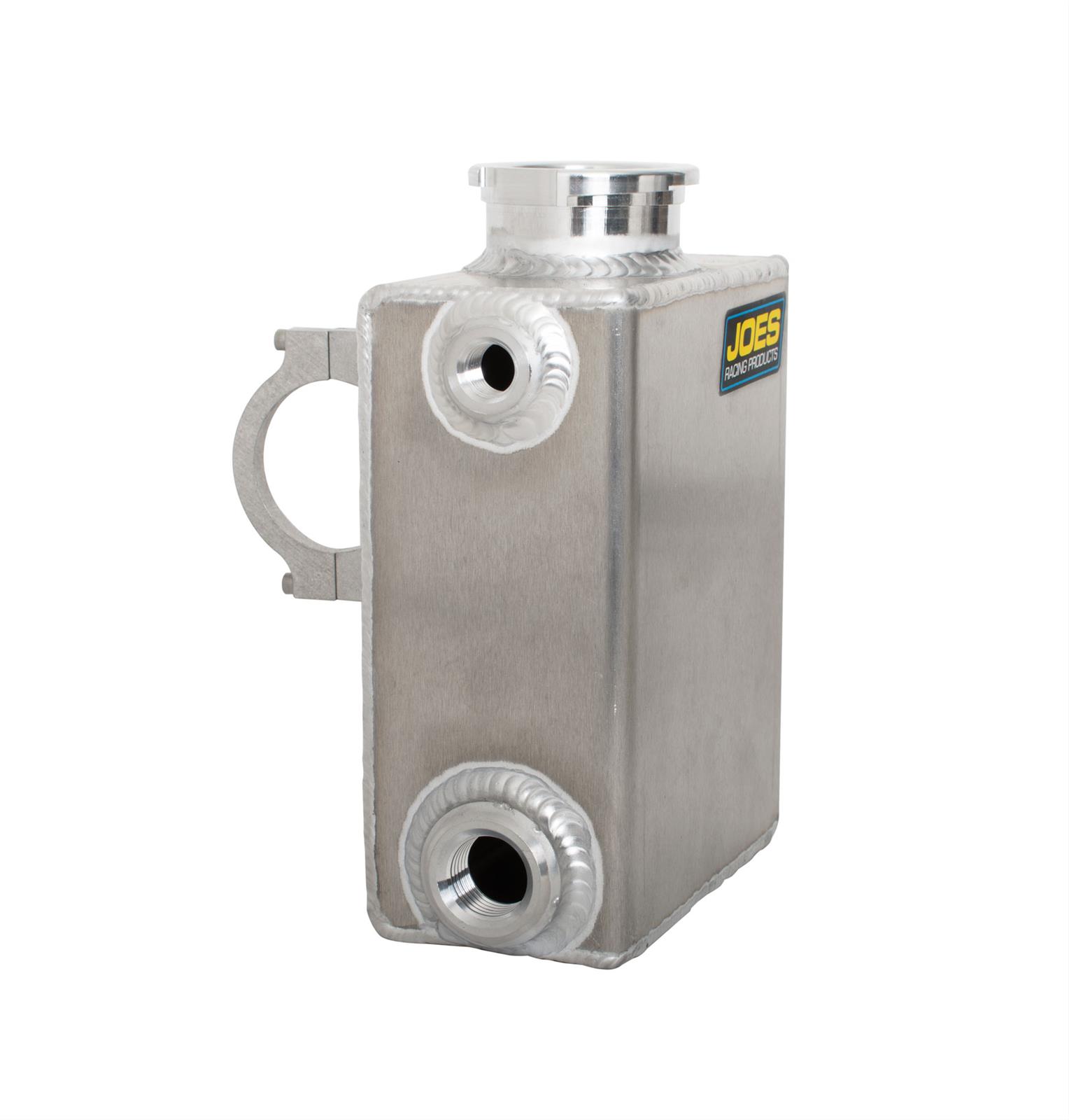 JOES Racing Products Expansion Tanks 45004 Tank, Rectangular, 1 qt. Capacity, Aluminum, Natural, Recirculating, Each