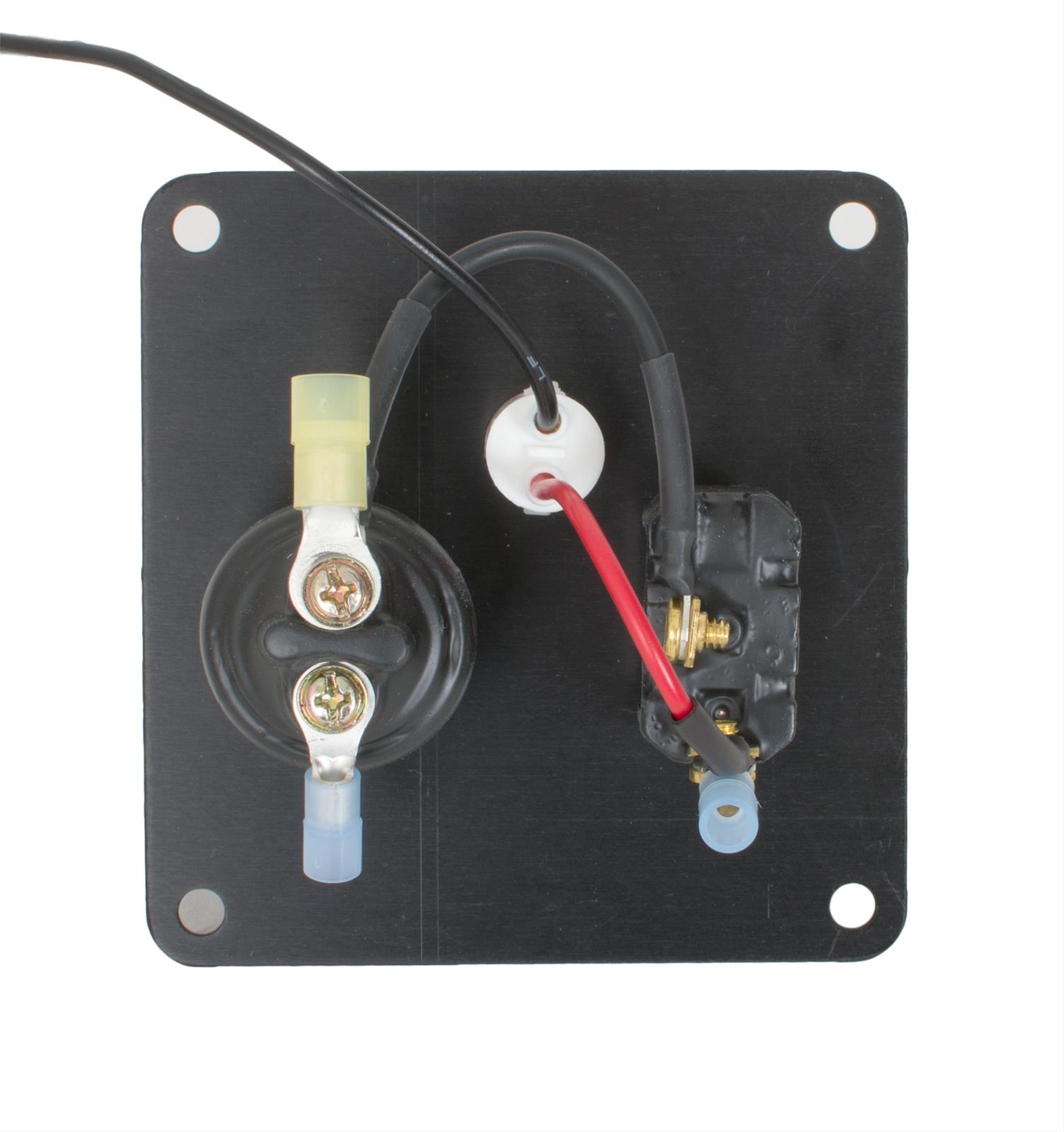 JOES Racing Products Switch Panels 46115 Panel, Dash Mount, Lighted, 2 Switches, Aluminum, Black, 3.375 in. Width, 3.500 in. Height, Kit thumbnail 2