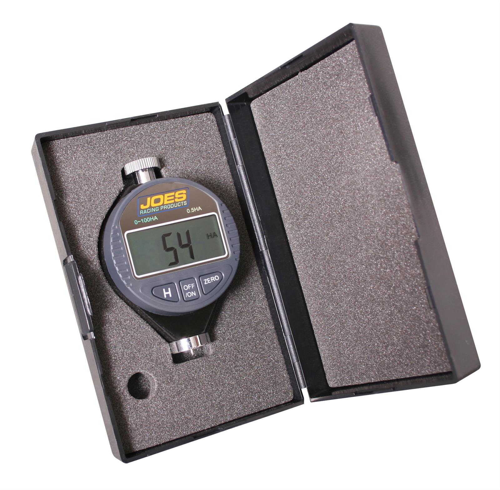 JOES Racing Products Tire Durometers 56015 Durometer, Digital, 0-100 Range, Gray Face, Foam Lined Case, Each