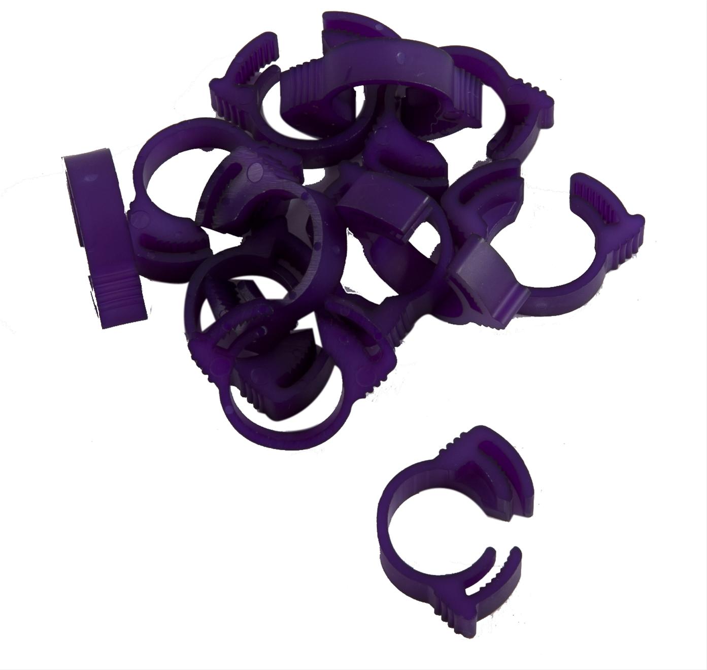 JR Race Car Fuel Line Clamps Plastic Purple 0.250 in. Line Diameter Set ...