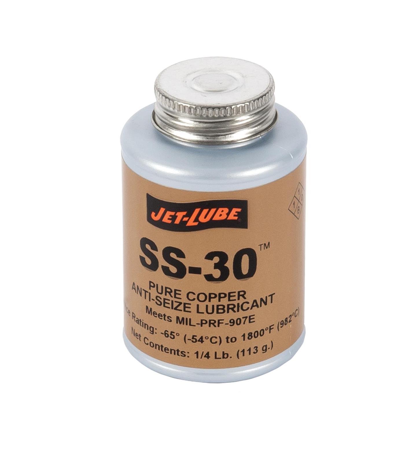 JetLube SS30 Pure Copper AntiSeize 12555 Free Shipping on Orders