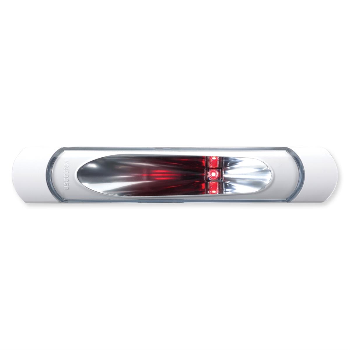 J. W. Speaker Model 450 LED Marine Navigation Lights 0230681 Light Assembly, Light, Port, Red, LED, White Base, Each