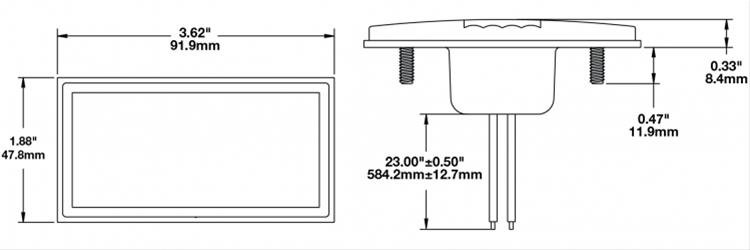 J.W. Speaker Marker Light Assemblies 0230721 170-12V LED Red ECE/SAE Sidemarker thumbnail 2